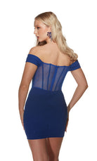 UNK-4819. Short, Off The Shoulder, Straight image 4