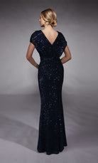 UNK-27729. Long, V-neck, Straight, V Shaped Back image 1
