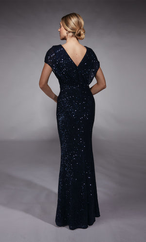 UNK-27729. Long, V-neck, Straight, V Shaped Back image 1