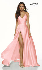 UNK-60453. Long, V-Neck, Flowy, Cutout Back image 6