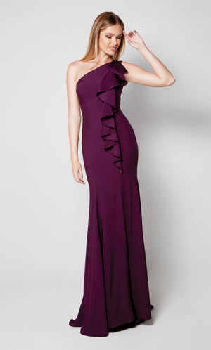 UNK-27575. Long, One Shoulder, Straight, Closed Back image 2
