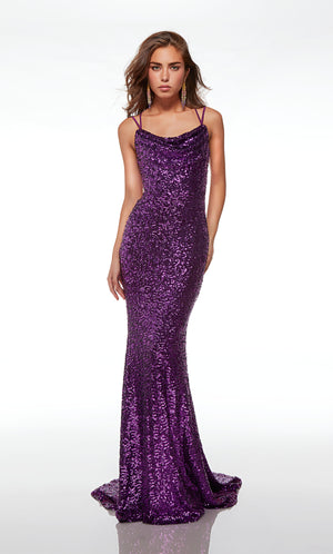 UNK-61626. Long, Cowl Neckline, Fit N Flare image 4