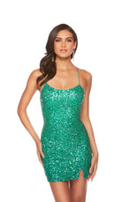 UNK-84002. Short, Scooped Neckline, Straight image 5