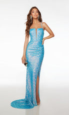 UNK-61625. Long, Square Plunging Neckline, Straight image 0