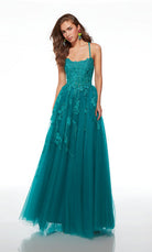 UNK-61541. Long, Scooped Neckline, A-line, Strappy Back image 0