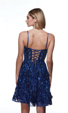 UNK-3768. Short, Plunging Neckline, A-line image 6
