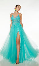 UNK-61639. Long, V-Neckline, A-line image 0