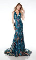UNK-61657. Long, Plunging Neckline, Mermaid image 3