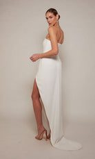 UNK-70042. Long, Strapless, High-low, Closed Back image 5