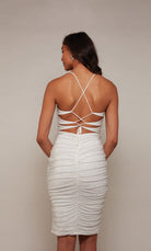 UNK-70039. Short, Cowl Neck, Straight, Strappy Back image 1