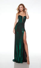 UNK-61499. Long, Plunging Neckline, Straight, Open Back image 7