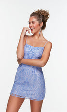 UNK-4509. Short, Square Neckline, Straight image 9