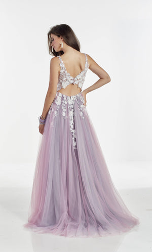 UNK-60894. Long, Plunging Neckline, A-line image 7