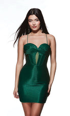 UNK-4924. Short, Sweetheart Neckline, Straight image 7