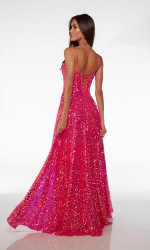 UNK-61517. Long, Plunging Neckline, A-line image 1