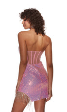 UNK-4811. Short, Sweetheart Neckline, Straight image 1