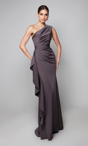 UNK-27624. Long, One Shoulder, Straight, Closed Back image 2