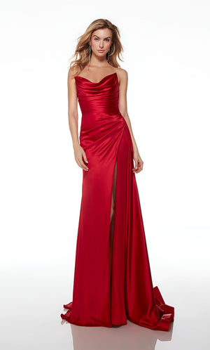 UNK-61571. Long, Off The Shoulder Neckline, Fit N Flare image 12