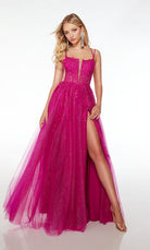 UNK-61498. Long, Plunging Neckline, A-line image 2