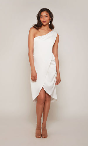 UNK-70038. Short, One Shoulder, Straight, Closed Back image 0