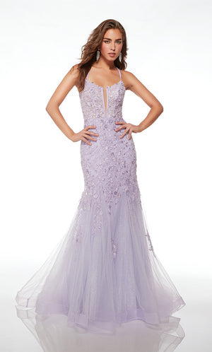 UNK-61640. Long, Plunging Neckline, Mermaid image 4
