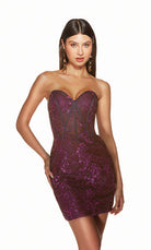 UNK-4858. Short, Sweetheart Neckline, Straight image 2