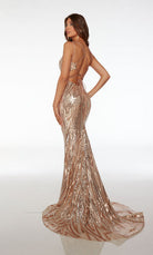 UNK-61680. Long, Square Neckline, Mermaid, Strappy Back image 1