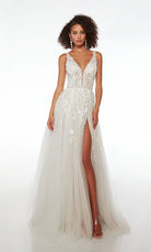 UNK-61722. Long, Plunging Neckline, A-line image 2