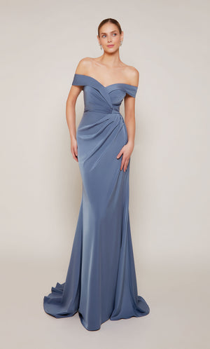 UNK-27698. Long, Off The Shoulder, Straight image 1
