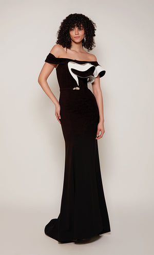 UNK-27672. Long, Off The Shoulder, Straight image 6
