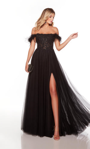 UNK-61328. Long, Off The Shoulder, Flowy, Open Back image 0