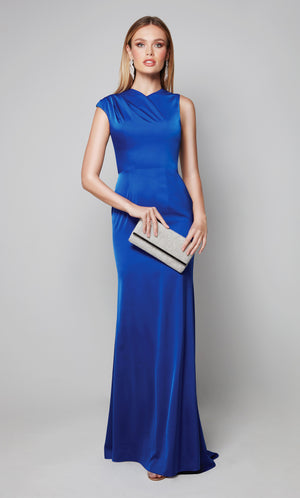 UNK-27598. Long, High Neck, Straight, Closed Back image 4