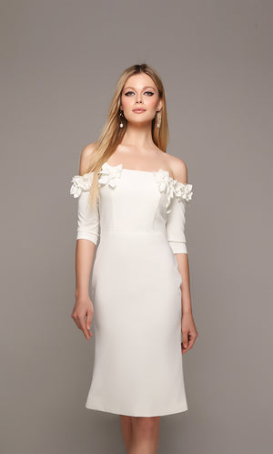 UNK-70003. Short, Off The Shoulder, Straight image 3