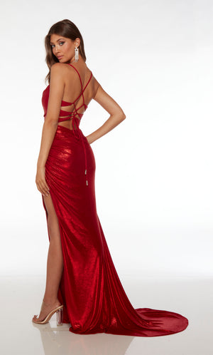 UNK-61491. Long, Cowl Neckline, Straight, Strappy Back image 2