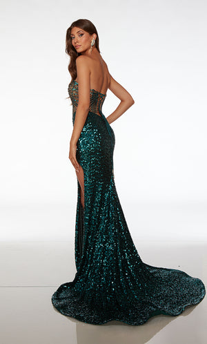 UNK-61573. Long, Sweetheart Neckline, Straight image 1