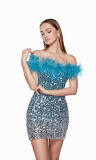 UNK-4647. Short, Off The Shoulder, Straight image 0