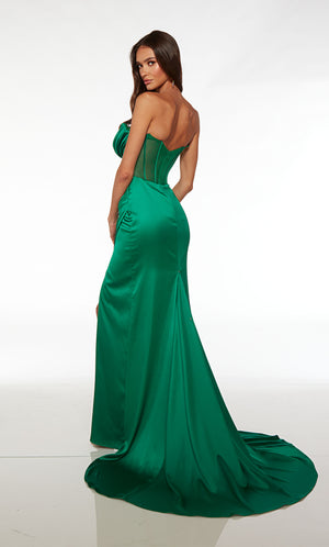 UNK-61572. Long, Off The Shoulder, Straight, Open Back image 3