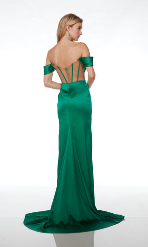 UNK-61572. Long, Off The Shoulder, Straight, Open Back image 5