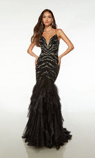 UNK-61721. Long, Plunging Neckline, Mermaid image 0