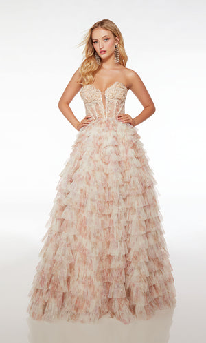 UNK-61535. Long, Strapless Neckline, Ballgown image 1