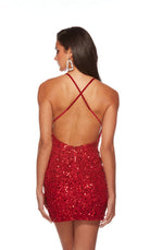 UNK-84001. Short, V Neckline, Straight, Strappy Back image 38