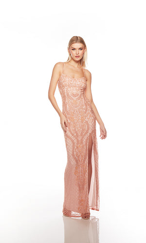 UNK-88004. Long, Scooped Neckline, Straight image 8