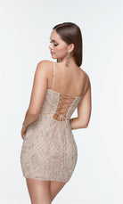 UNK-4509. Short, Square Neckline, Straight image 1