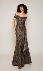 UNK-27667. Long, Off The Shoulder, Fit N Flare image 2