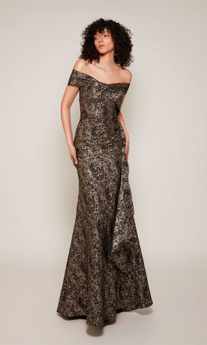 UNK-27667. Long, Off The Shoulder, Fit N Flare image 2