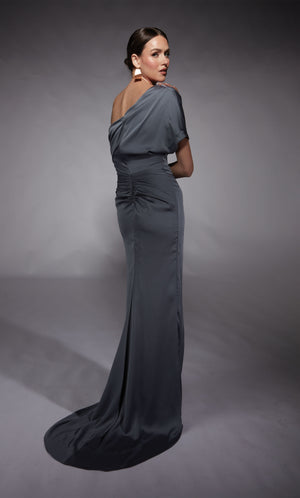 UNK-27748. Long, One Shoulder, Straight, Closed Back image 3