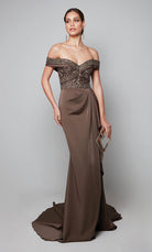 UNK-27619. Long, Off The Shoulder, Straight image 2