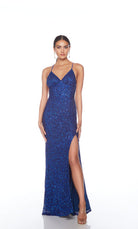 UNK-88002. Long, V Neckline, Straight, Open Back image 14