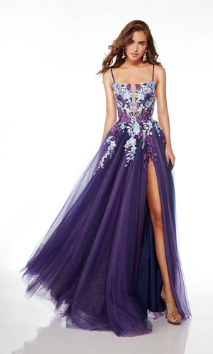 UNK-61673. Long, Plunging Neckline, Ballgown image 2