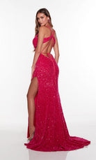 UNK-61339. Long, V Neck, Straight, Strappy Back image 2